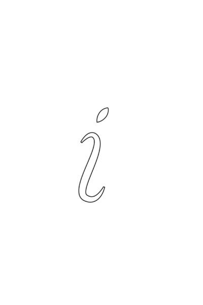 free printable calligraphy lowercase letters calligraphy lowercase I