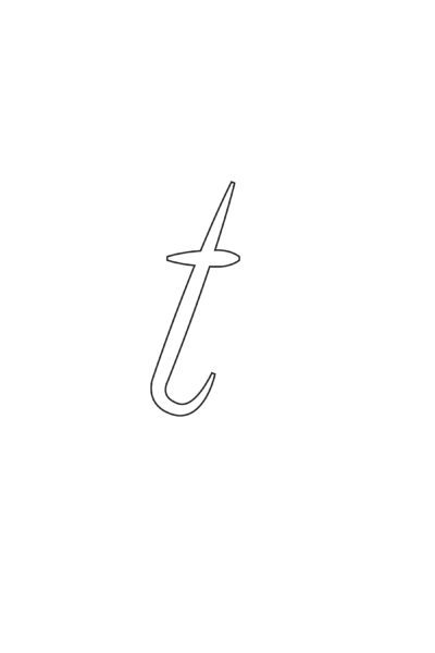 free printable calligraphy lowercase letters calligraphy lowercase T