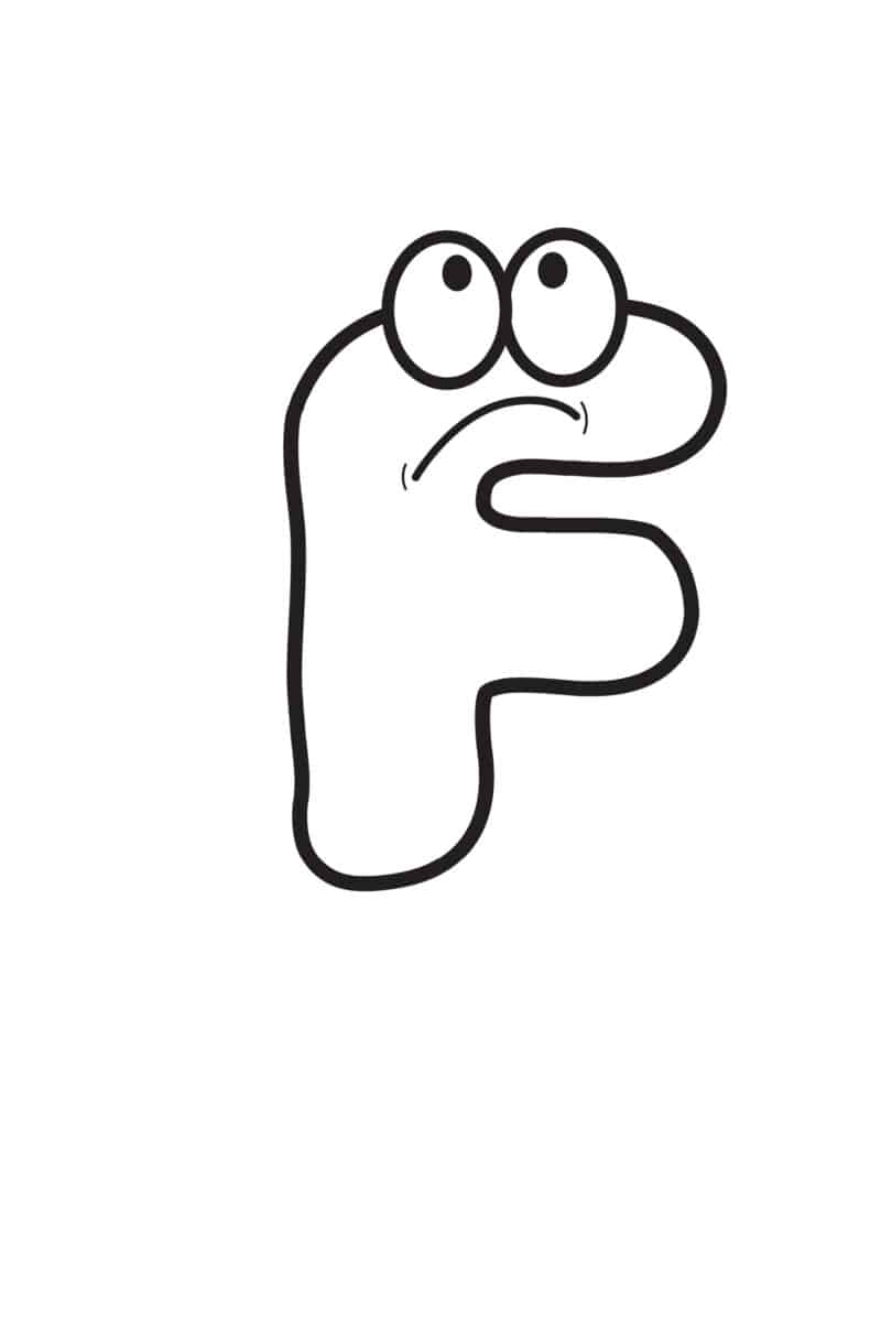 Free Printable Cartoon Letters Alphabet