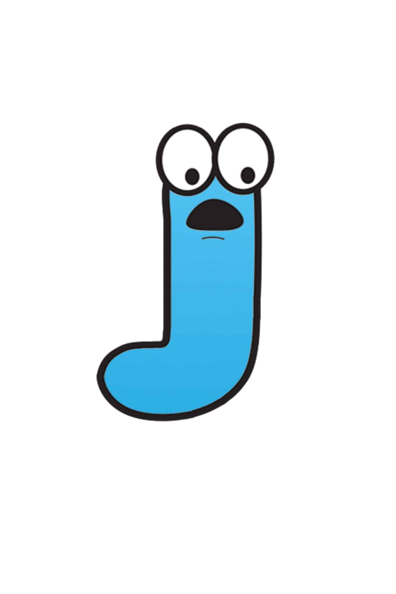 Free Printable Colorful Cartoon Letters Alphabet