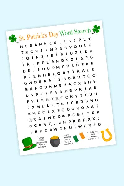 free st patrick s day word search printable freebie finding mom