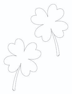 6 Free Printable Four Leaf Clover Templates – Freebie Finding Mom