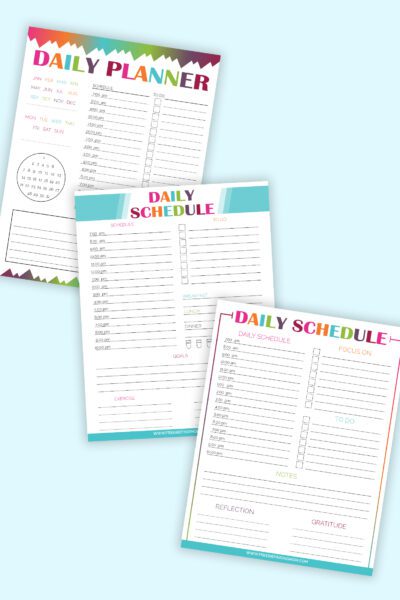 printable hourly schedule templates