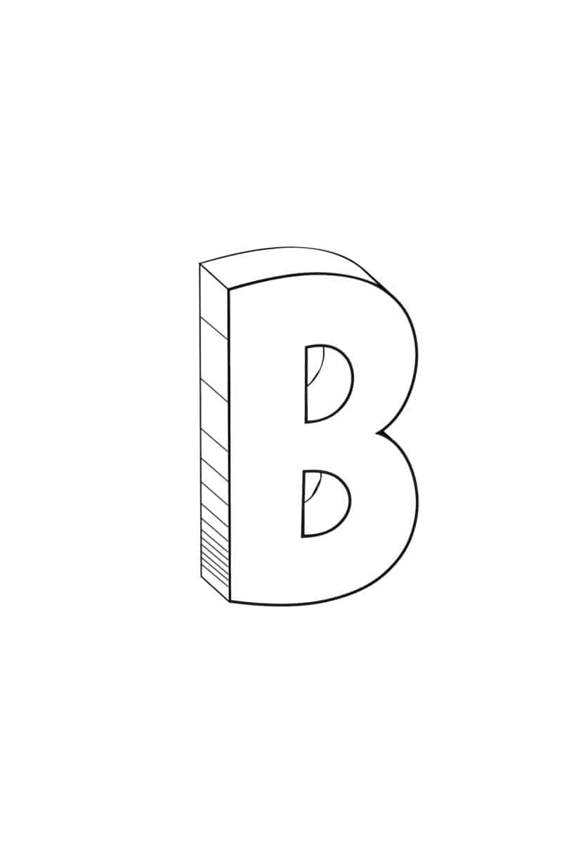 printable cursive bubble letter b freebie finding mom