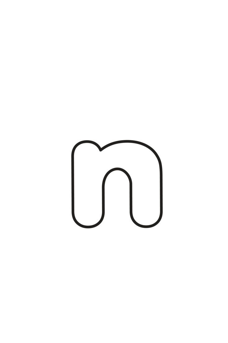 printable 3d bubble letter n freebie finding mom
