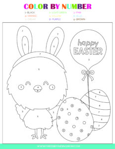 3 Free Easter Color by Number Printables