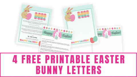 4 Free Printable Easter Bunny Letters