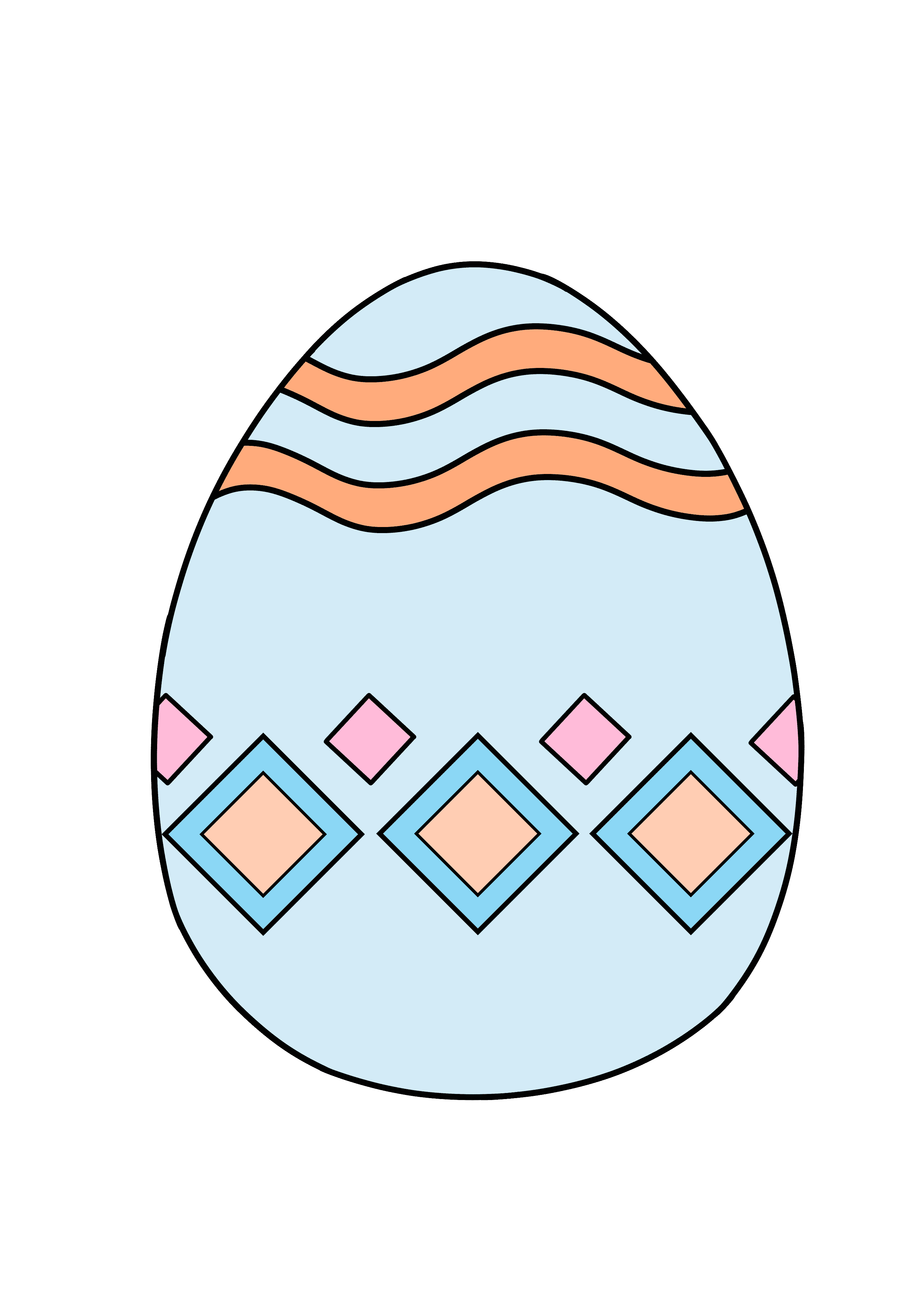 12 Free Printable Colored Easter Eggs LaptrinhX News
