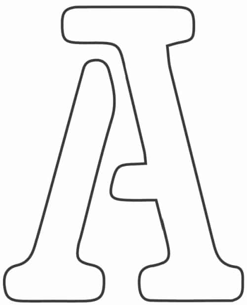 Free Printable Letter Stencils Letter A Stencil Freebie Finding Mom