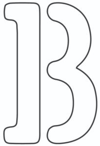 Free Printable Letter Stencils: Letter B Stencil