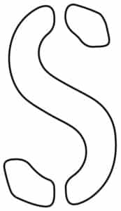 Free Printable Letter Stencils: Letter S Stencil