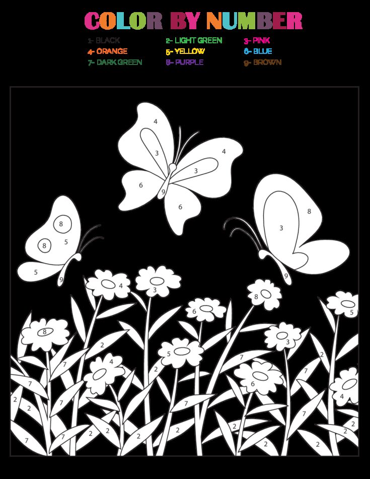 3 Free Spring Color by Number Printables