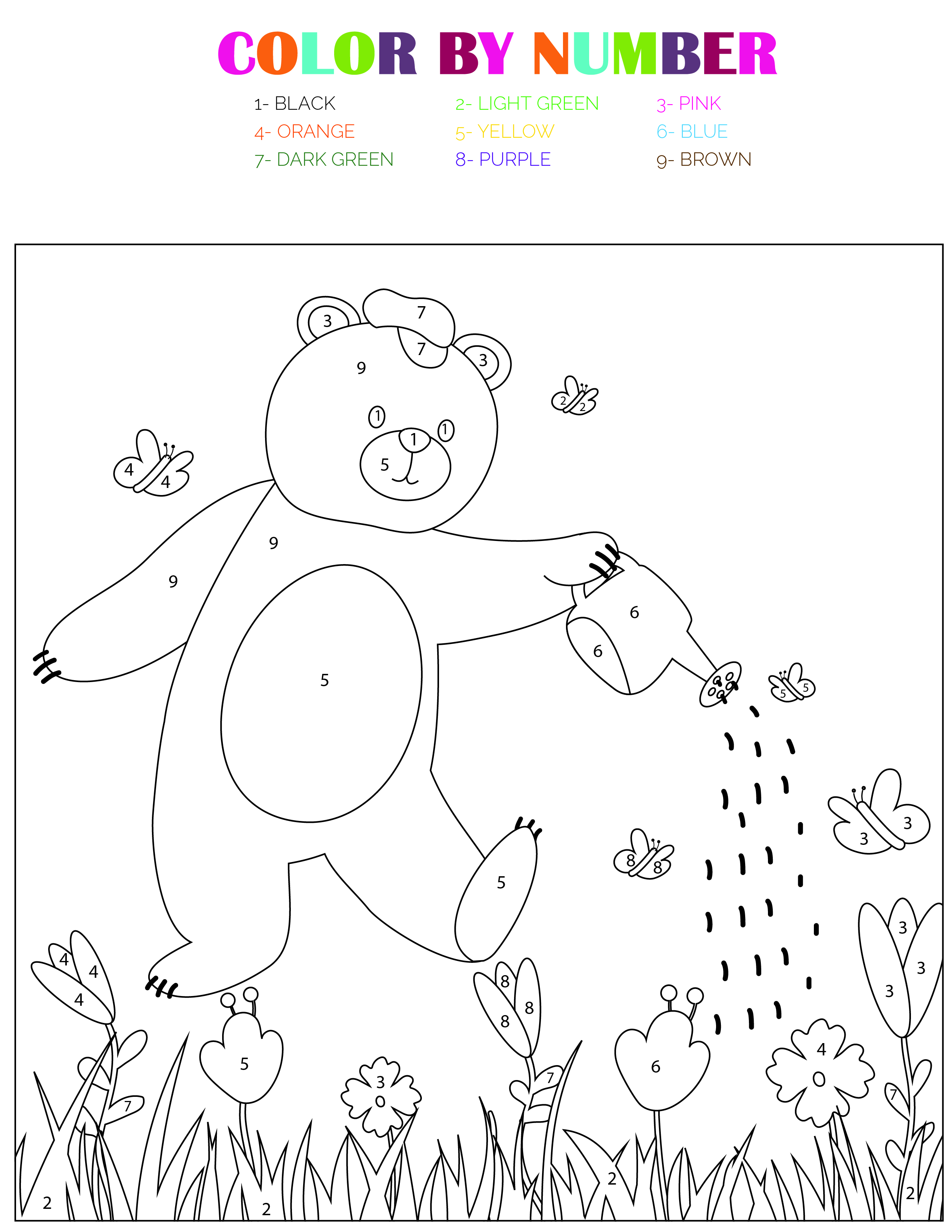 3 Free Spring Color By Number Printables LaptrinhX News