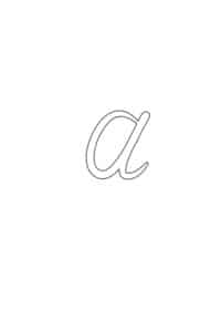 Free Calligraphy Letters Printable: Lowercase Alphabet