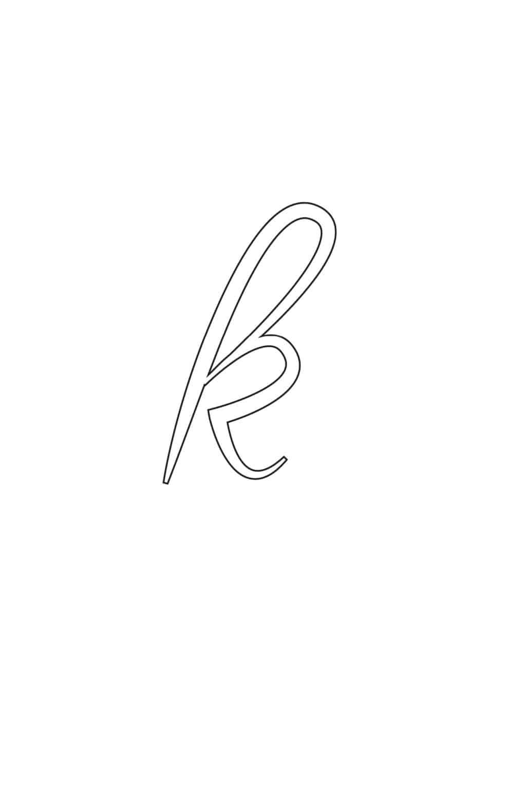 Free Calligraphy Letters Printable: Lowercase Alphabet