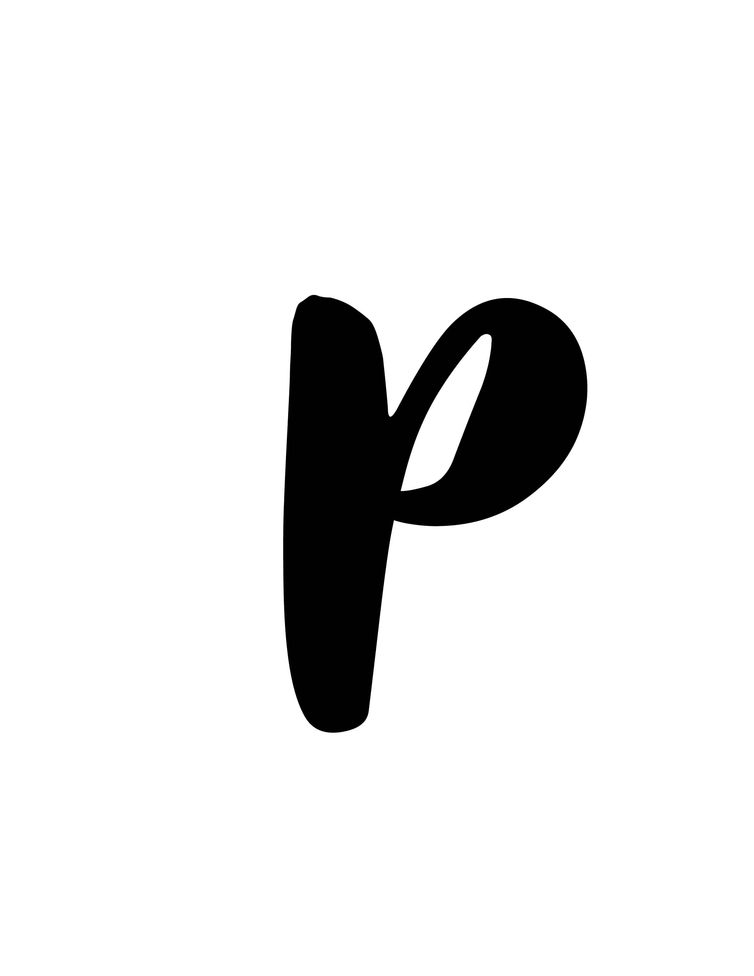 free printable capital modern calligraphy letters modern calligraphy p