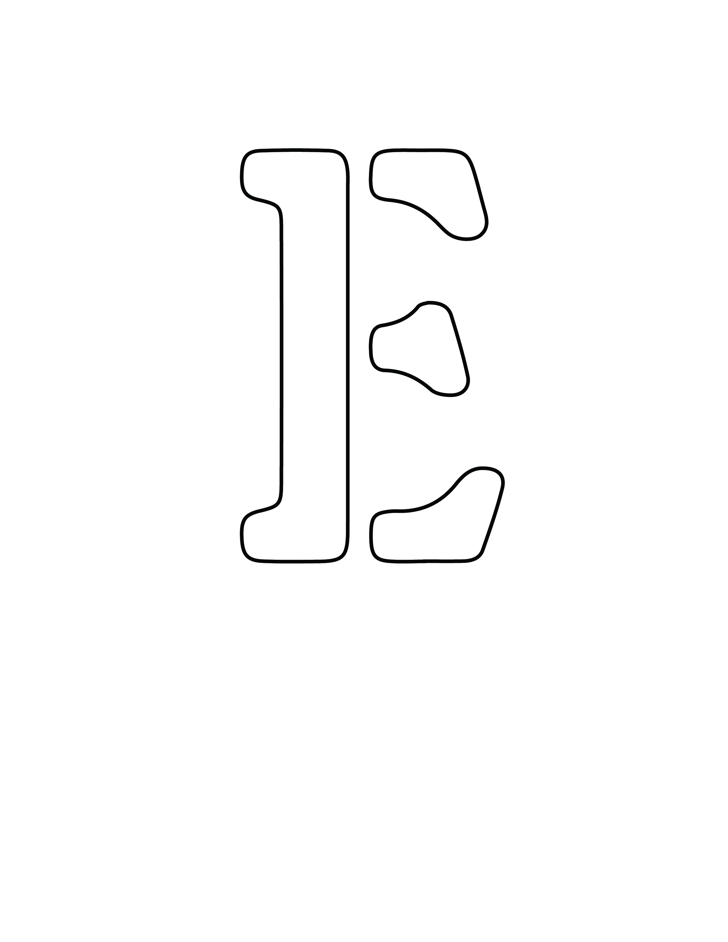Printable Alphabet Letter E Template Alphabet Letter E Letter E 