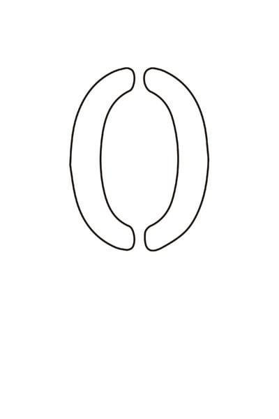 free printable letter stencils letter O stencil