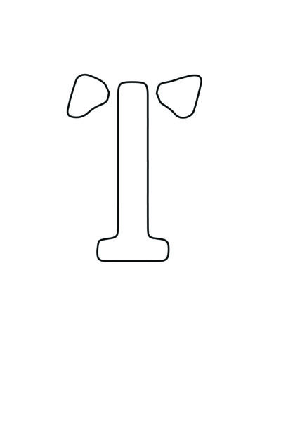 free printable letter stencils letter T stencil