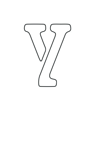 free printable letter stencils letter Y stencil