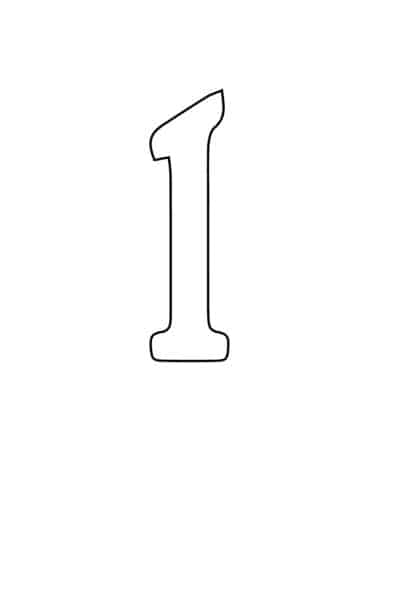 free printable letter stencils lowercase L stencil