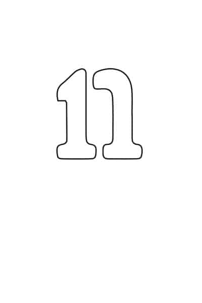 free printable letter stencils lowercase N stencil