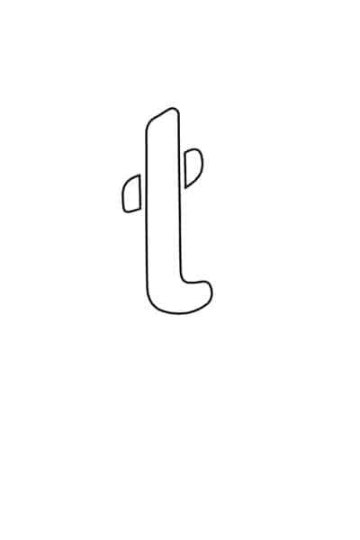 free printable letter stencils lowercase T stencil