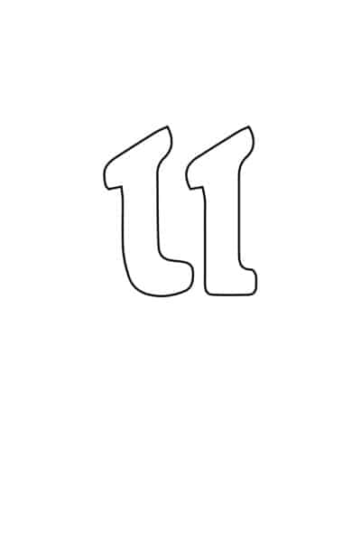 free printable letter stencils lowercase U stencil