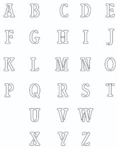 Free Alphabet Stencils Printable
