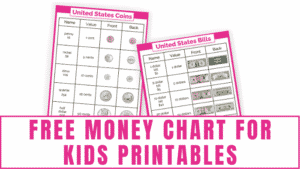 Free Money Chart for Kids Printables