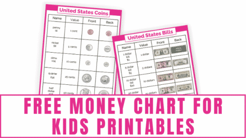 Free Money Chart for Kids Printables