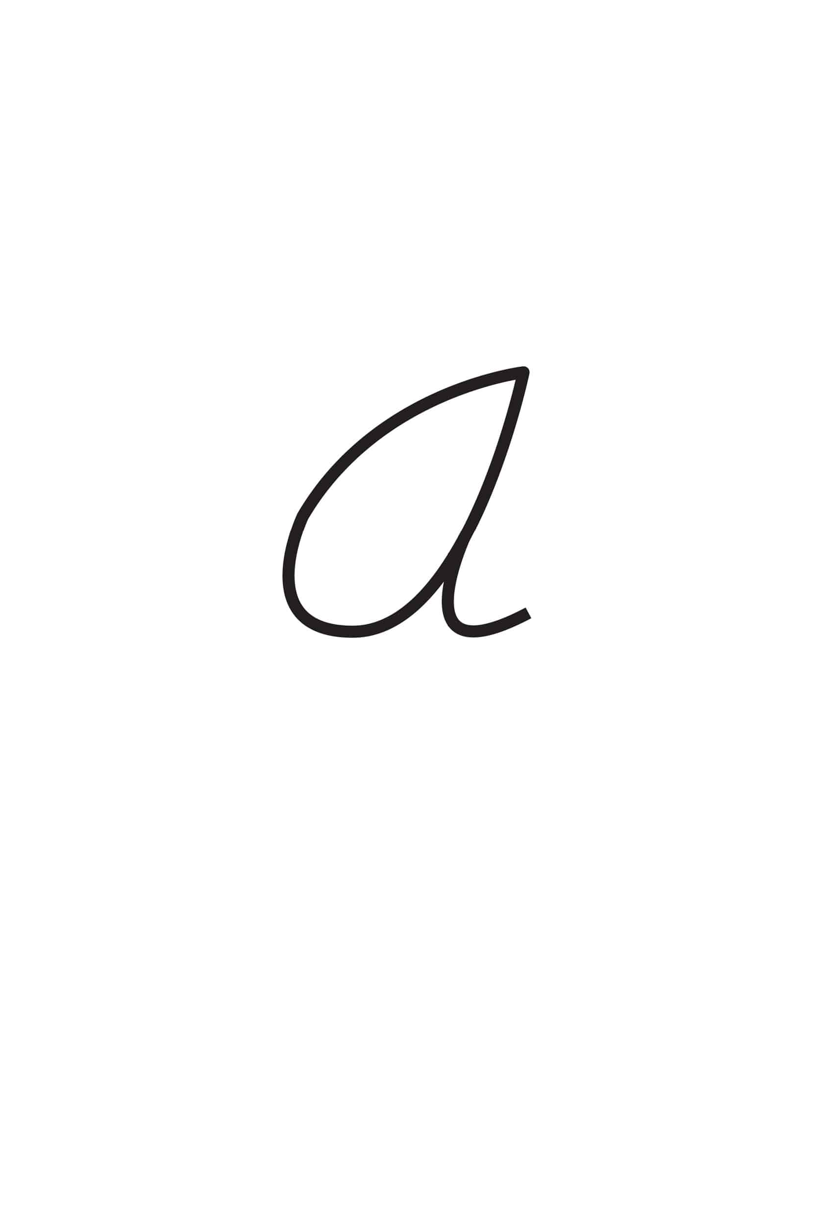 Printable Cursive Alphabet Chart PDF