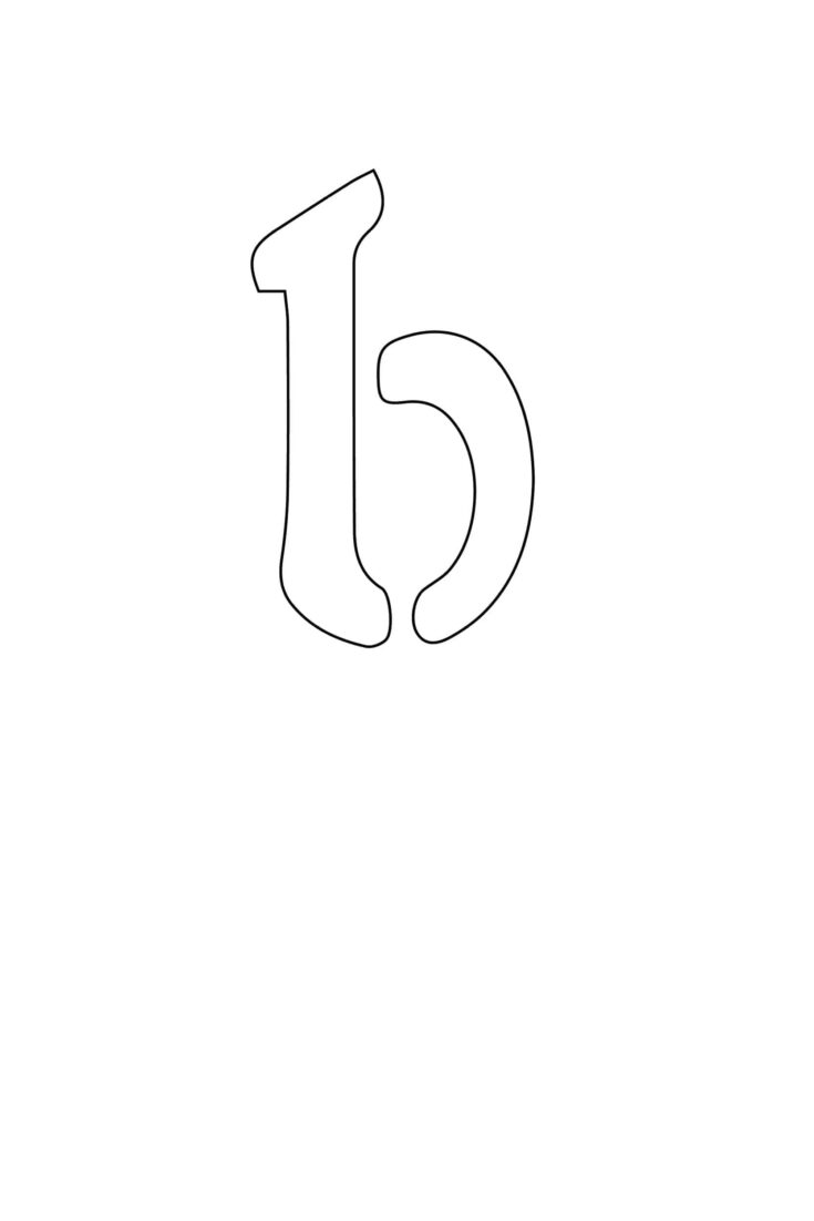 Free Printable Alphabet Stencils Templates: Lowercase