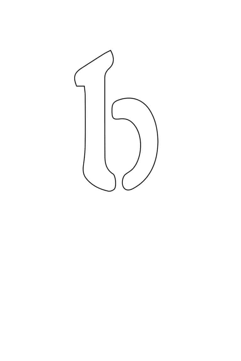 Free Printable Alphabet Stencils Templates: Lowercase