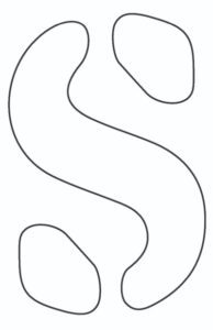 Free Printable Alphabet Stencils: Lowercase S
