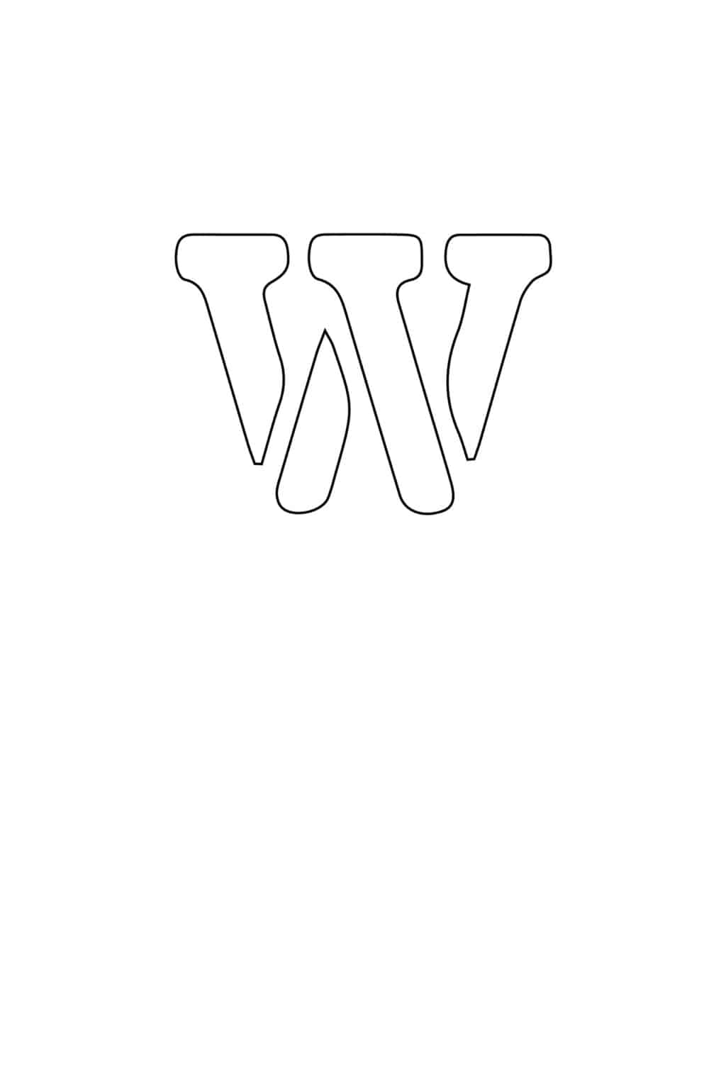 Free Printable Alphabet Stencils Templates- Lowercase - Freebie Finding Mom