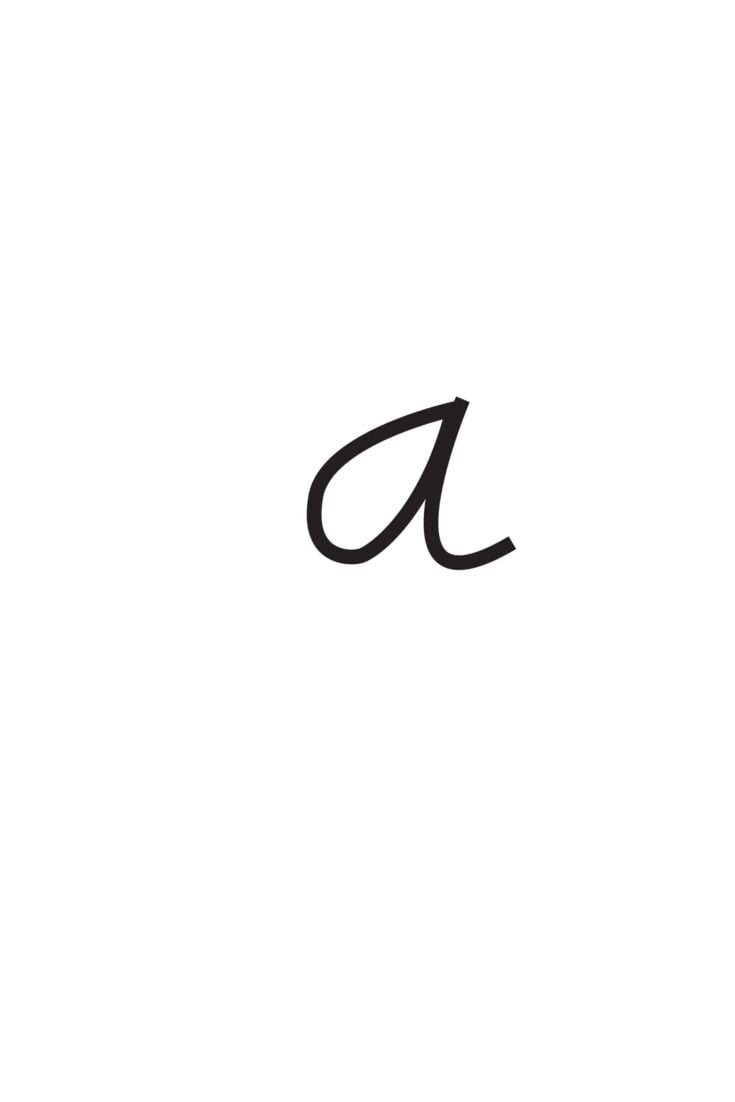 Free Printable Lowercase Cursive Alphabet