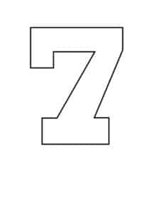 Free Printable Number Stencils Set