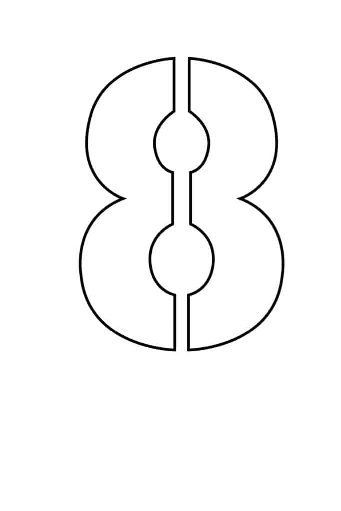 Free Printable 8 Inch Number Stencils