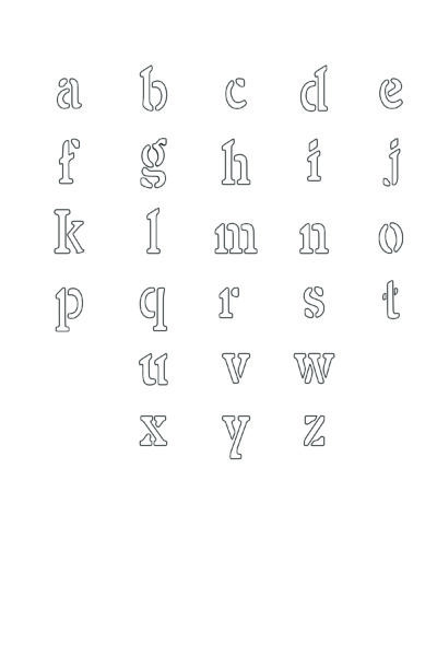 free alphabet stencils printable lowercase