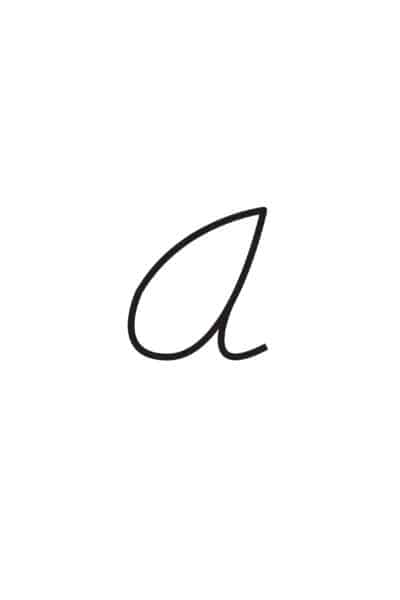 free printable cursive letters capital cursive A