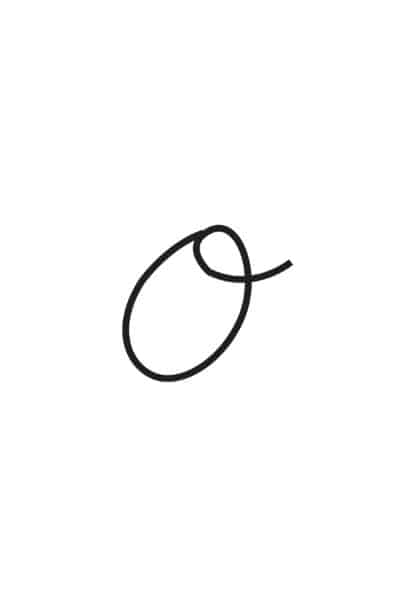 free printable cursive letters capital cursive O