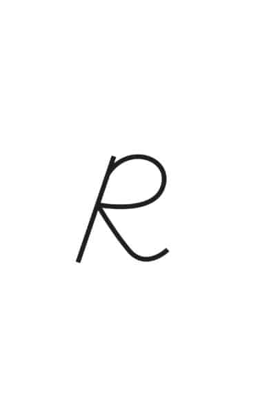 free printable cursive letters capital cursive R