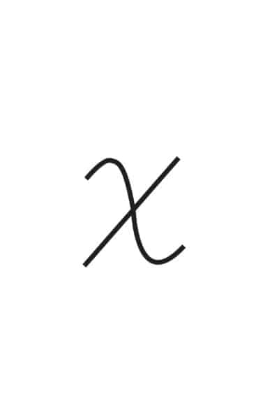 free printable cursive letters capital cursive X