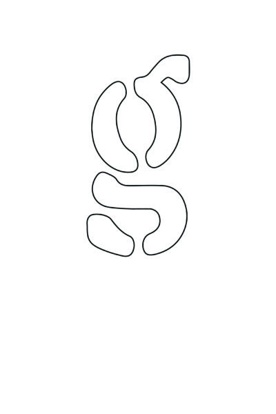 free printable letter stencils lowercase G stencil