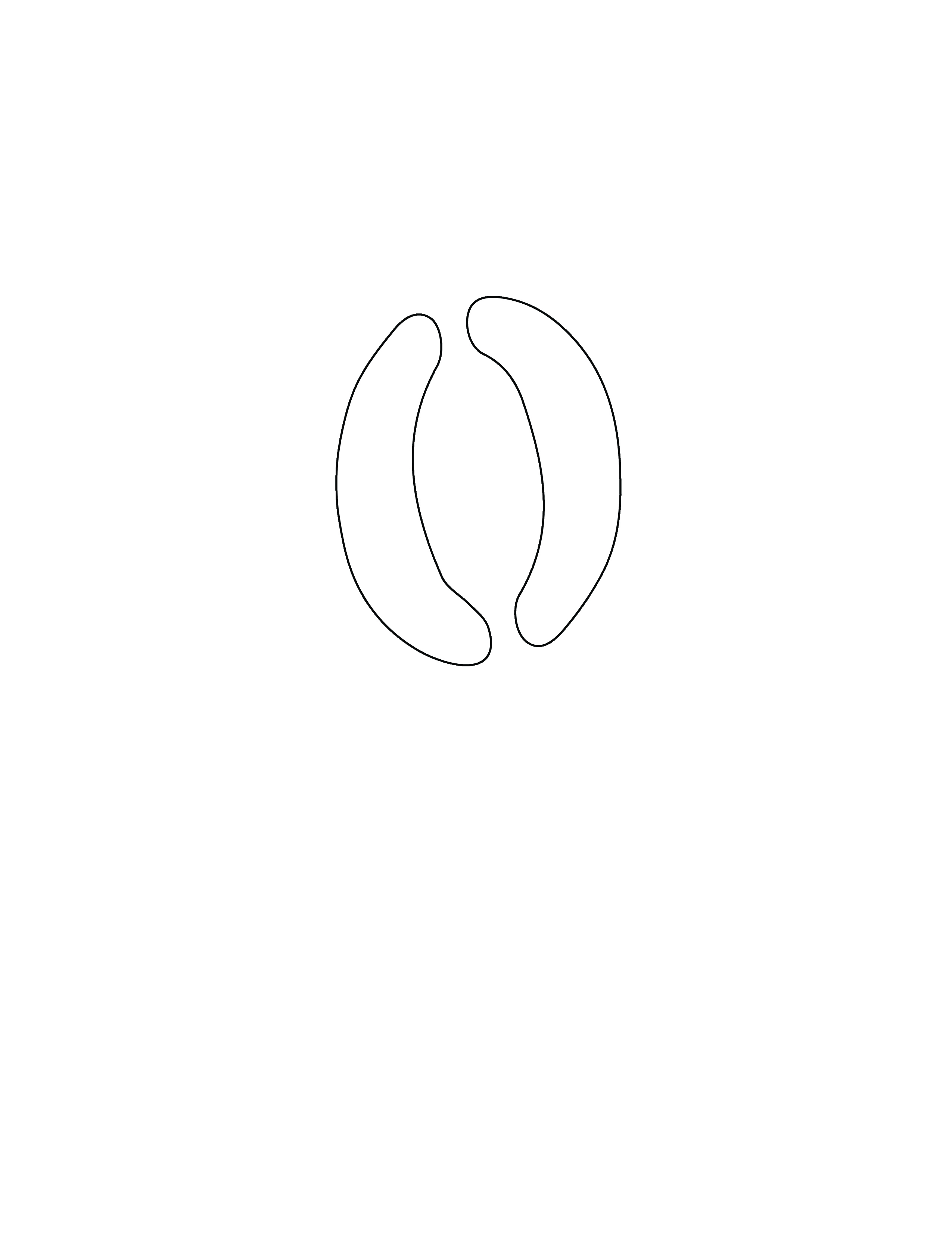 Free Printable Alphabet Stencils: Lowercase O