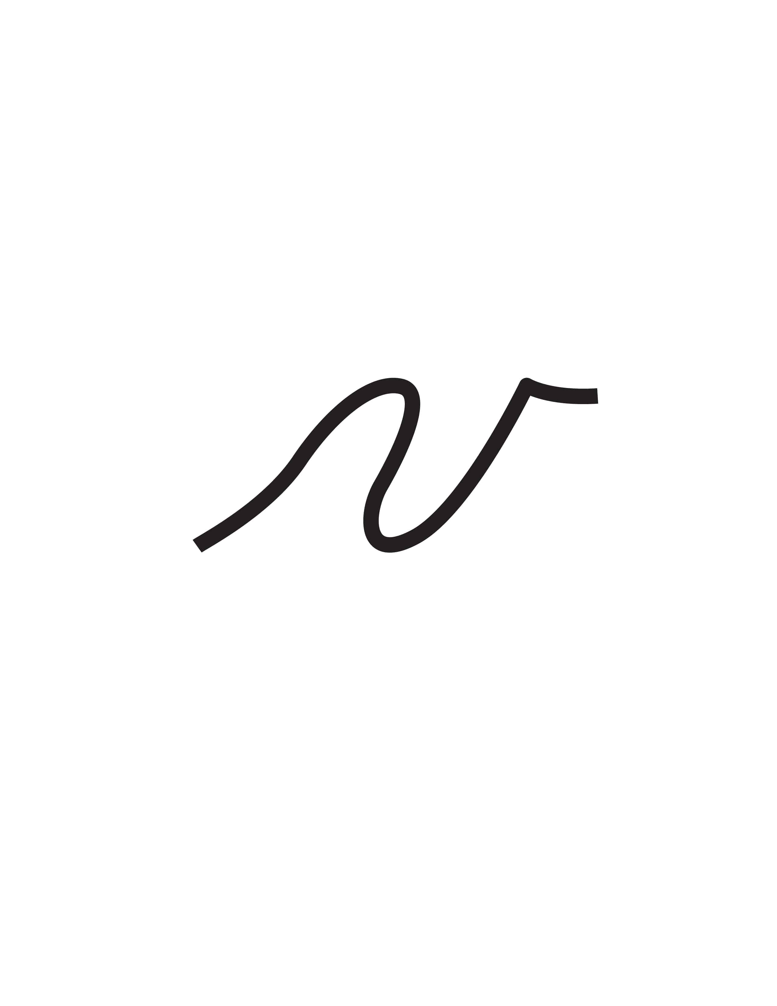 V In Cursive Capital V In Cursive Capital