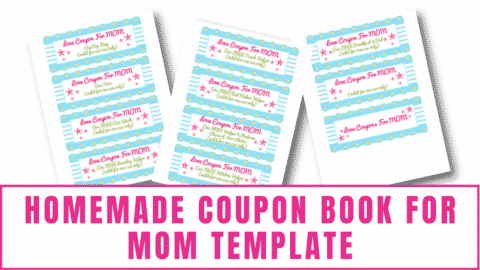 Homemade Coupon Book for Mom Template