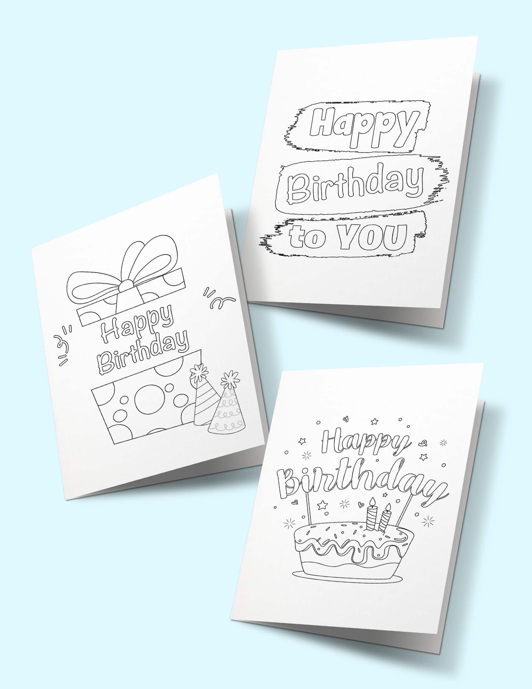 3-free-happy-birthday-printable-cards-to-color for Happy Birthday Teacher Printable Free 3 Free Happy Birthday Printable Cards to Color for Happy Birthday Teacher Printable Free