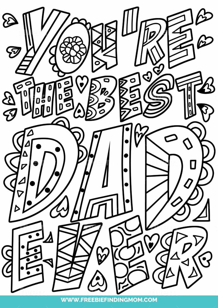 3 Free Printable Father's Day Coloring Pages - Freebie Finding Mom